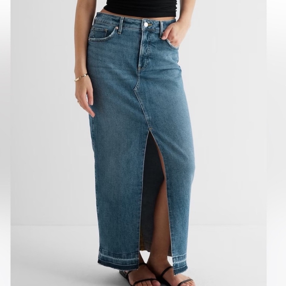 Rewash Light Blue Denim Skirt